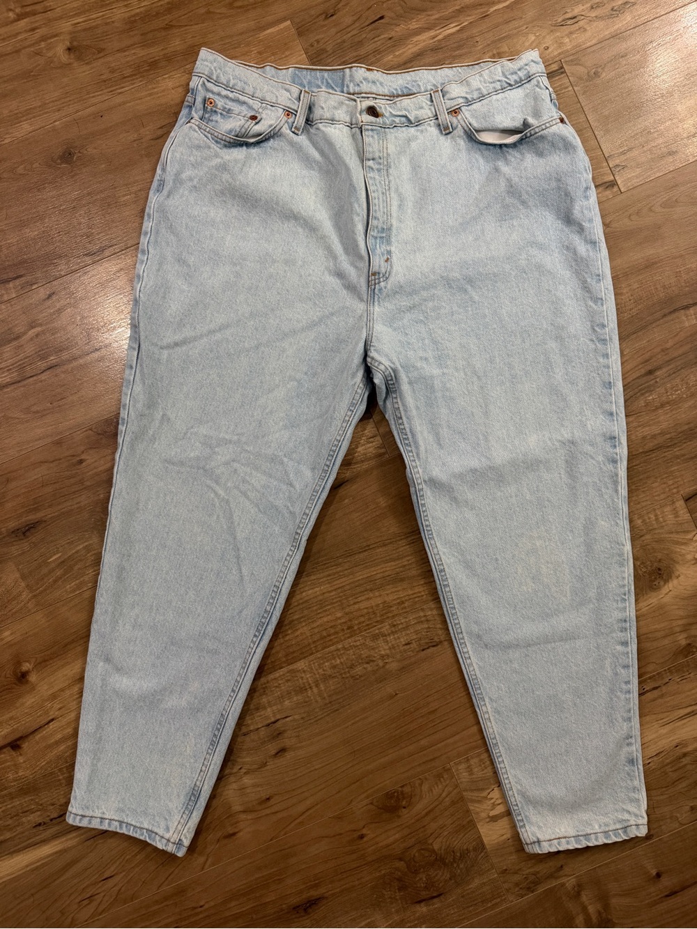 Women’s Vintage 90s Levi 522 light wash denim jeans 100% cotton - size 22 short